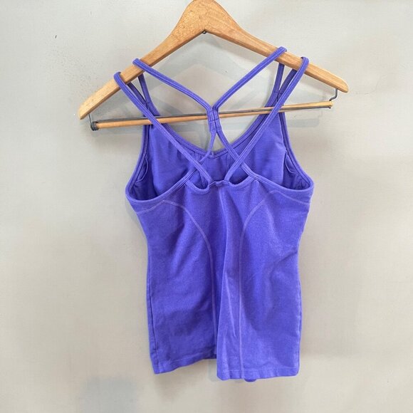 Athleta Purple Double Cross-Back Tank Top S - Picture 3 of 5
